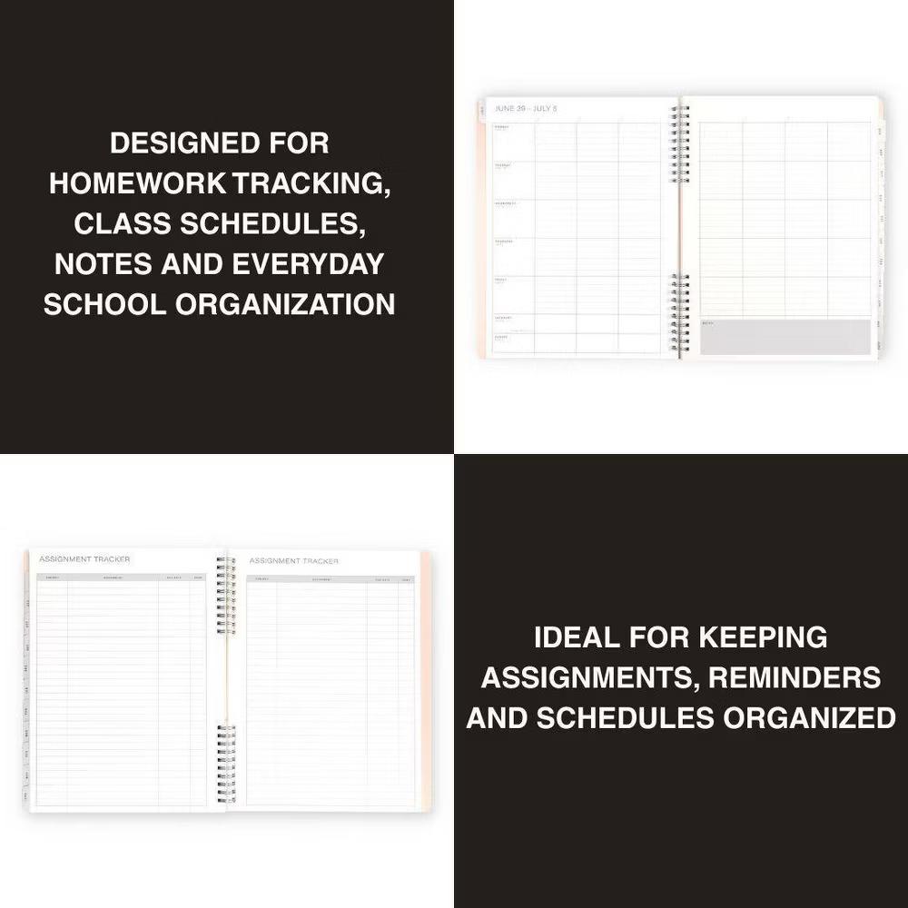 8.5" 11" 2026-2027 Monthly/Weekly Planner - Powder Pink Arch, School Supplies - Image 5
