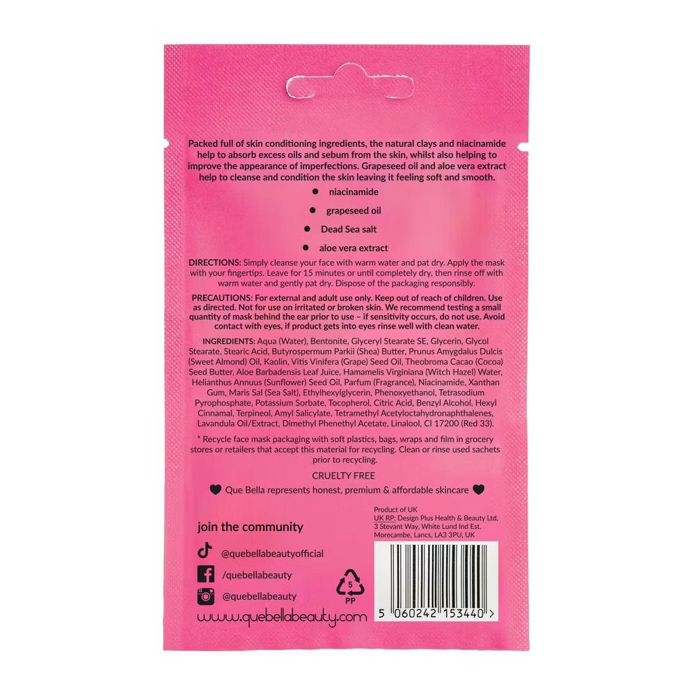 Que Bella Cleansing Pink Clay Mud Mask - 0.5oz - Image 7