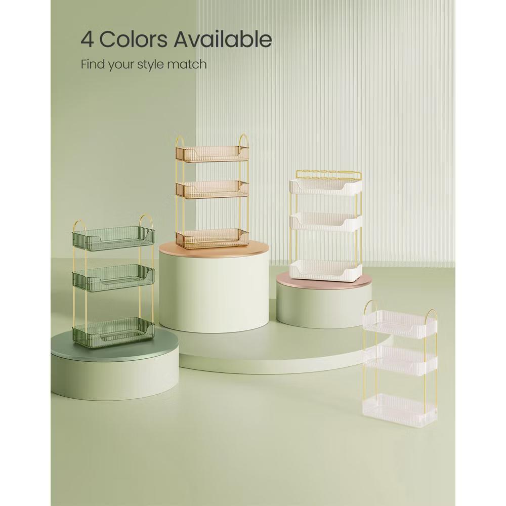 3-Tier Skincare Organizer with 2 Accessory Options, Adjustable Makeup and Jewelry Holder for Vanity Countertop - Image 9