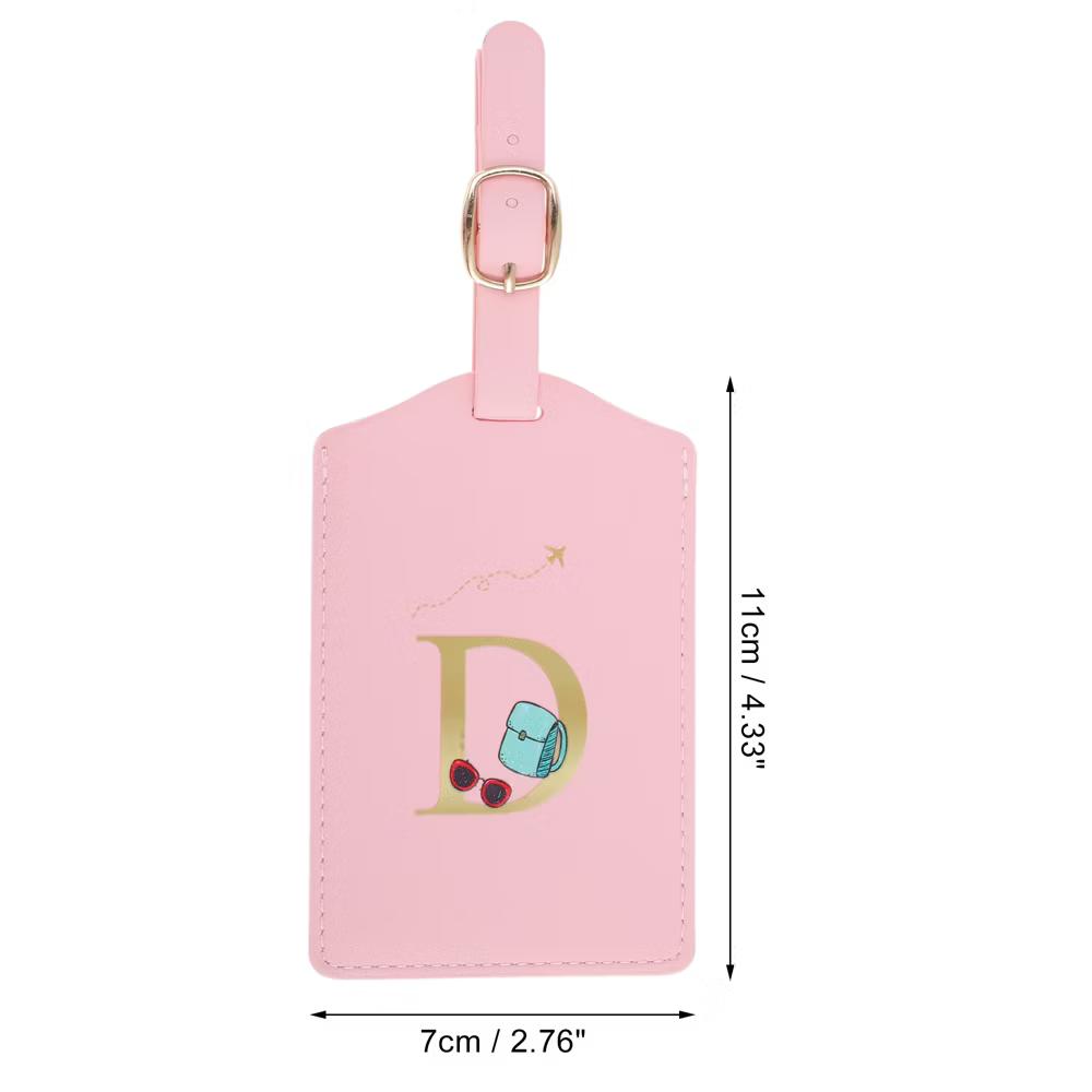 Letter Luggage Tag Pink 1 Pc - Image 18