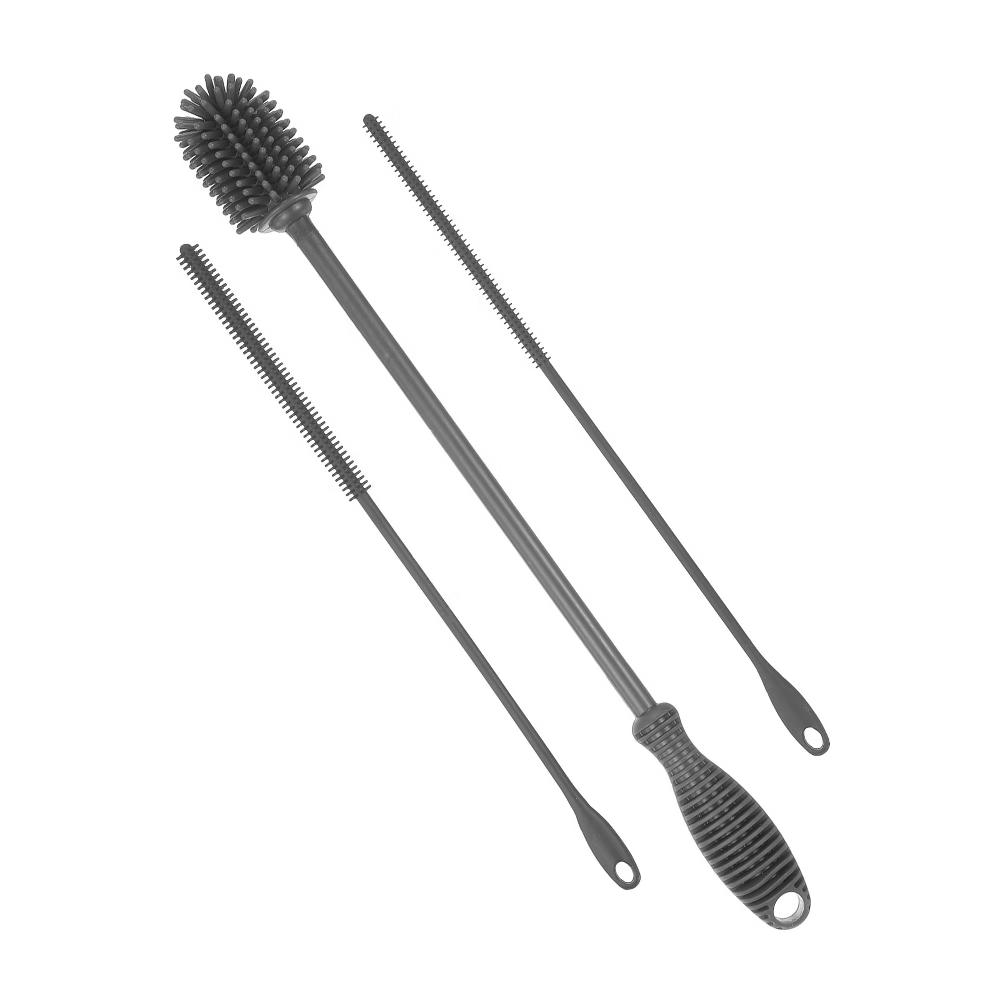 Silicone Bottle Brush with 2 Straw Brush for Cleaning Narrow Neck Containers Sport Bottles - Image 13
