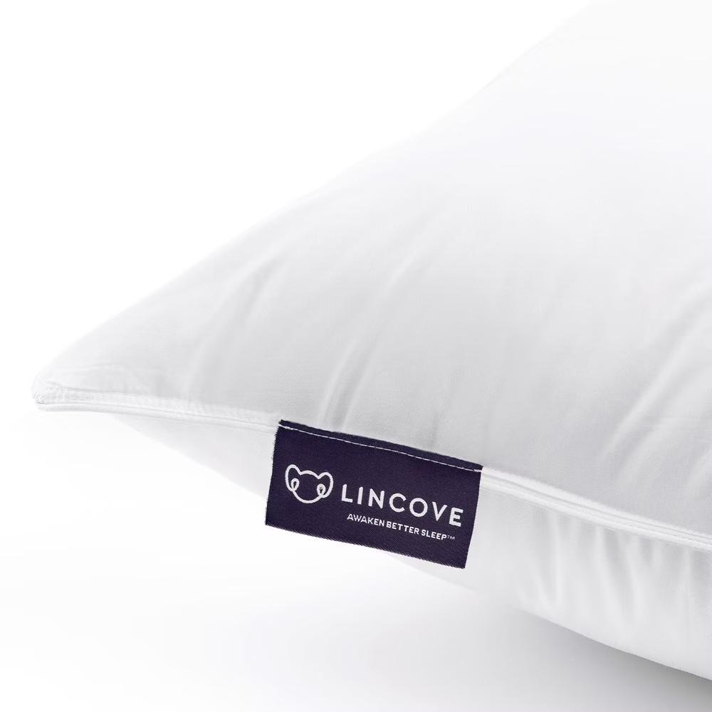 Lincove Classic Travel Pillow – Microgel Down Alternative, OEKO-TEX Certified, Includes Travel Bag, 5-Year Warranty – 2 Pack - Image 5