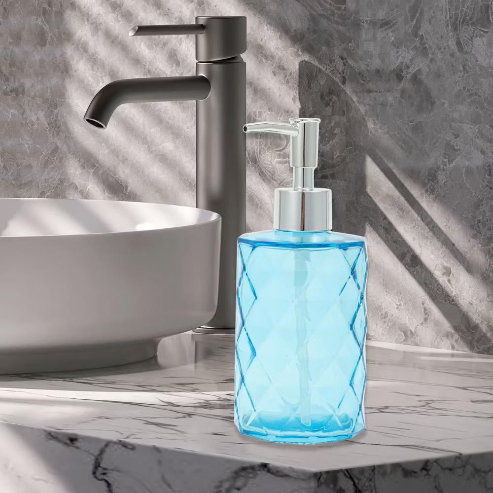 Durable Diamond-shaped Soap Dispenser 11.16oz 1 Pc - Image 6