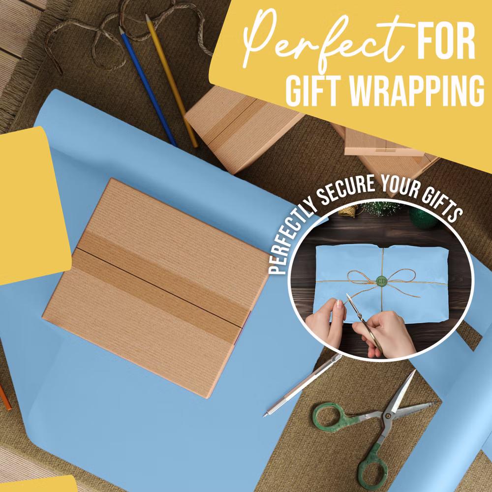 Exquisite Colored Kraft Paper Roll 17.5 In 110 Ft Kraft Wrapping Paper Craft Paper Shipping Paper Kraft Paper Roll Gift Wrap - Image 21