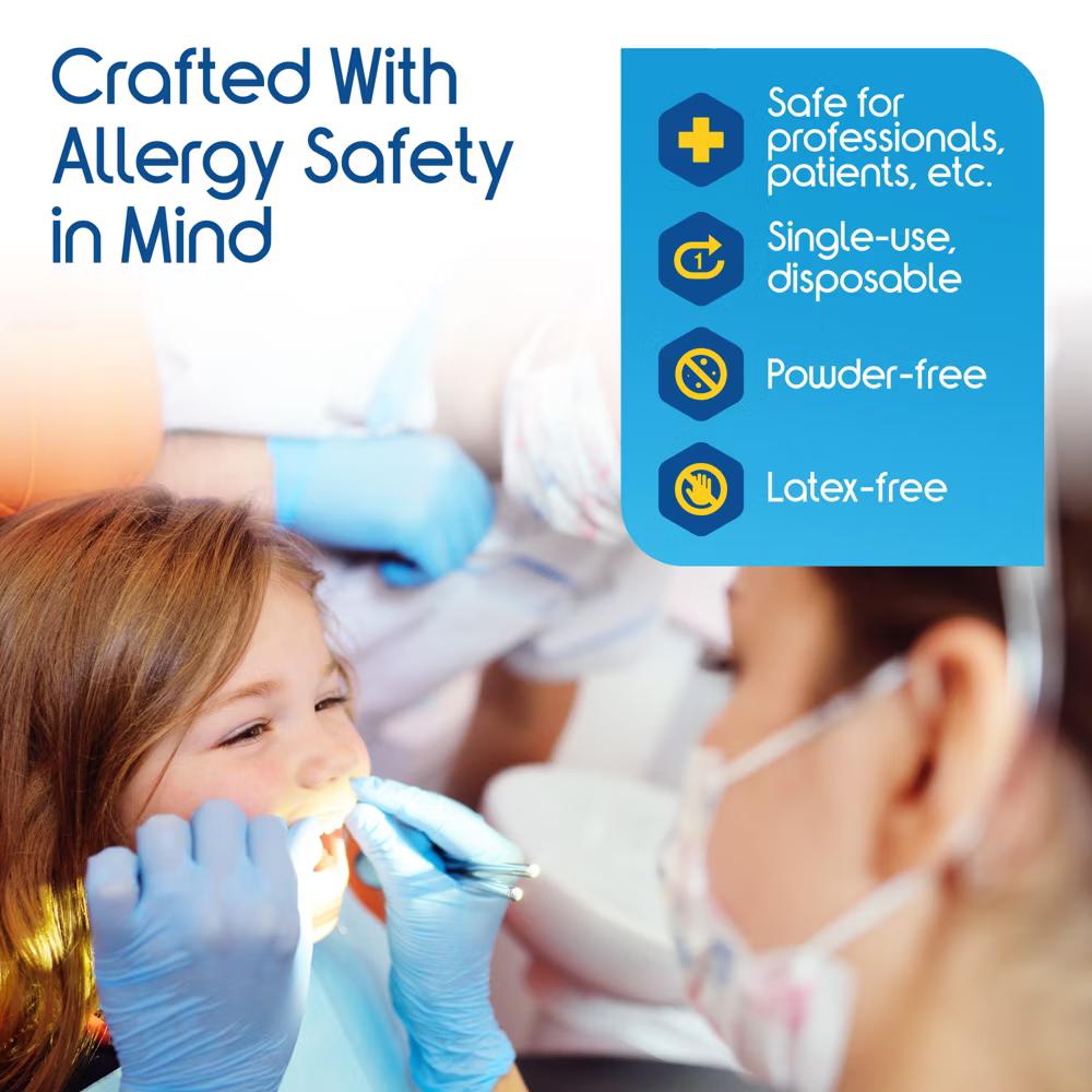 Inspire Nitrile Exam Gloves | THE ORIGINAL Quality Stretch Nitrile | 4.5 Gloves Disposable Latex Free Medical EMT - Image 2