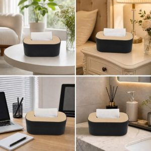Vertical Stripes Tissue Box Cover 1 Pc