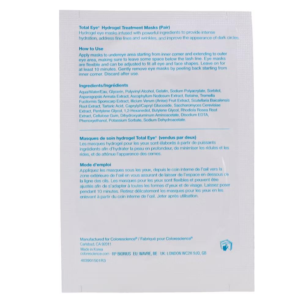Colorescience Total Eye Hydrogel Treatment Masks 12 Count - Image 2