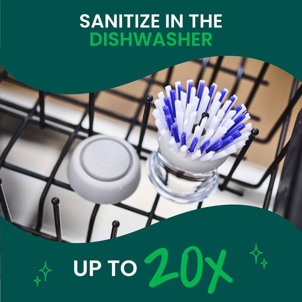 Odor Resist Soap Dispensing Palm Brush - Image 11