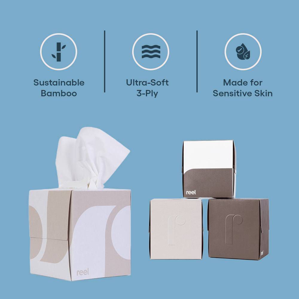 Reel Paper Premium Bamboo 3-Ply Facial Tissue - Image 7