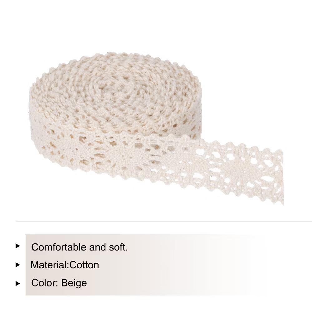 Cotton Lace Ribbon Lace Beige
