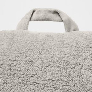 Faux Shearling Bed Rest Pillow