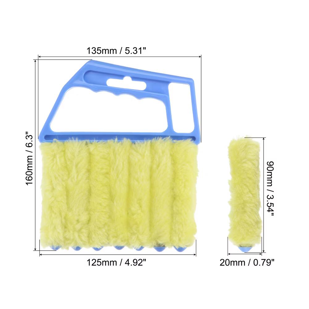 Window Blind Hand-held 7 Finger Dust Shutter Brushes Multicolored 3 Pcs - Image 2