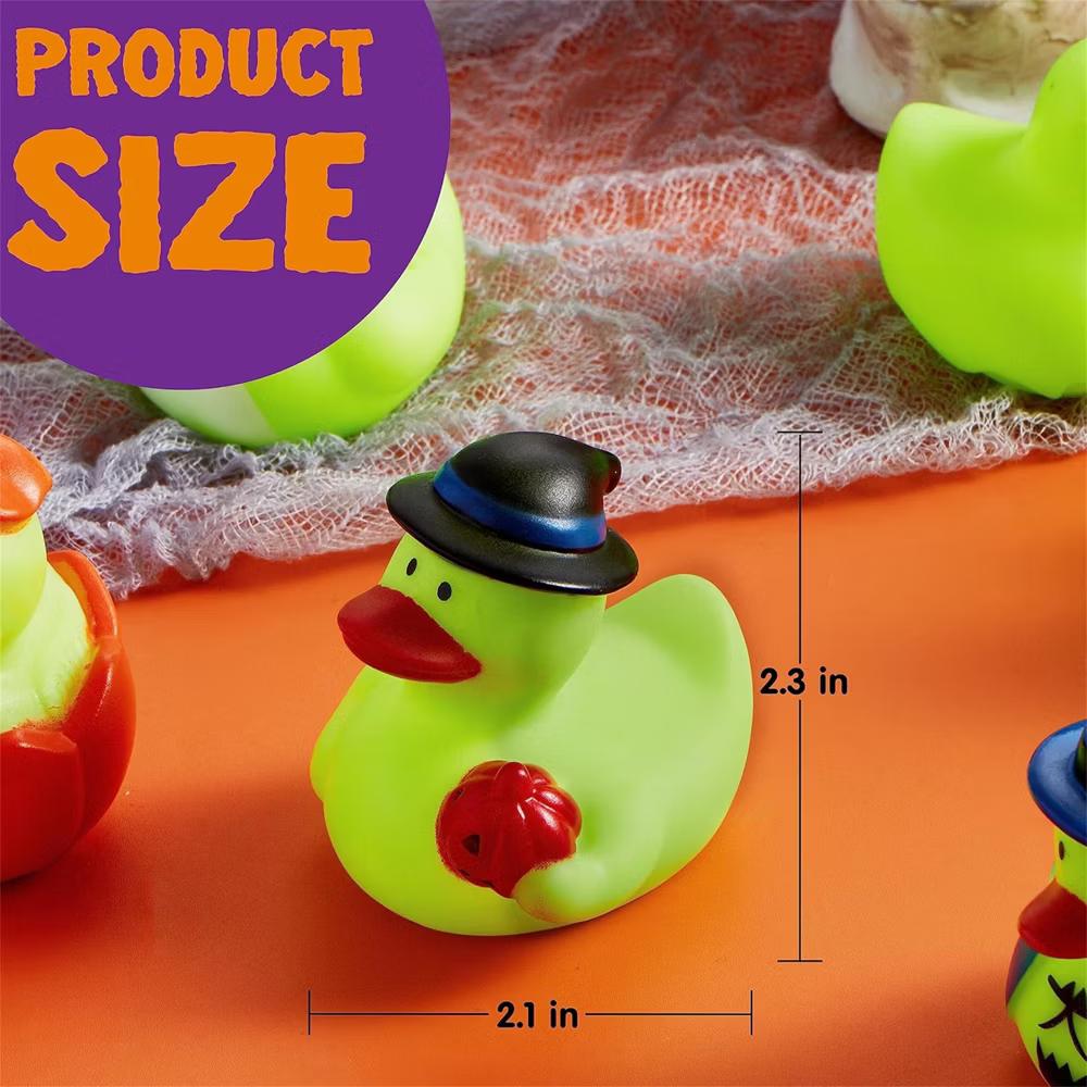 Halloween Party Supplies, Rubber Ducks Party Toys for Halloween Goodie Bag Fillers Decorations School Classroom Game Prizes Baby Bath Toy - Image 4