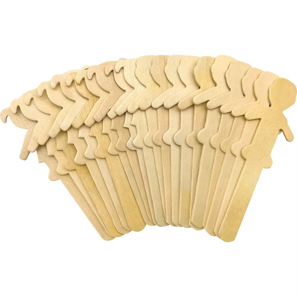 STEM Basics: People-Shaped Craft Sticks - 50 Per Pack, 3 Packs