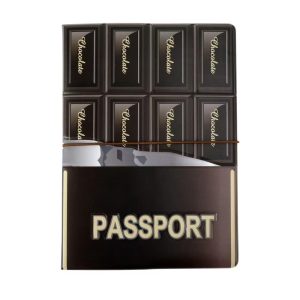 Chocolate Passport Holder Brown 1 Pc