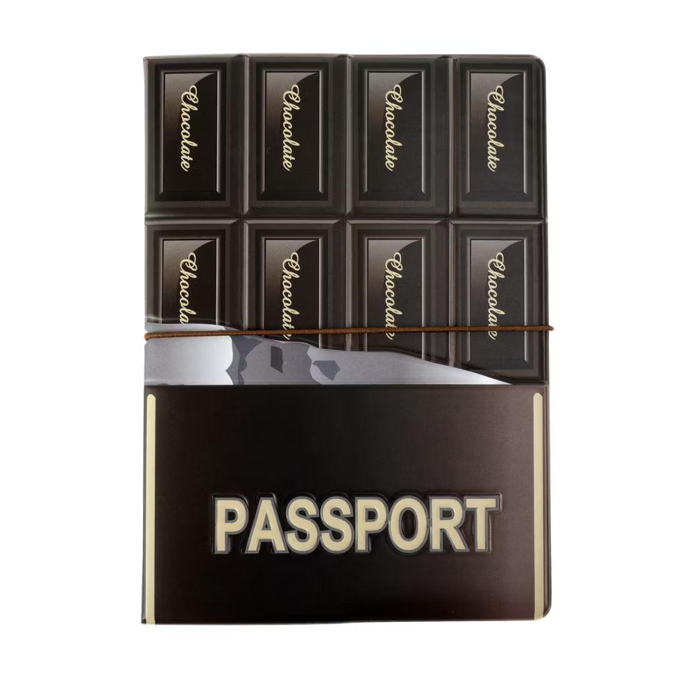Chocolate Passport Holder Brown 1 Pc