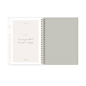 Life-Note It 5.875"x8.625" 2026-2027 Weekly/Monthly Planner and Notes Sage Green Create-Your-Own Safety Wirebound