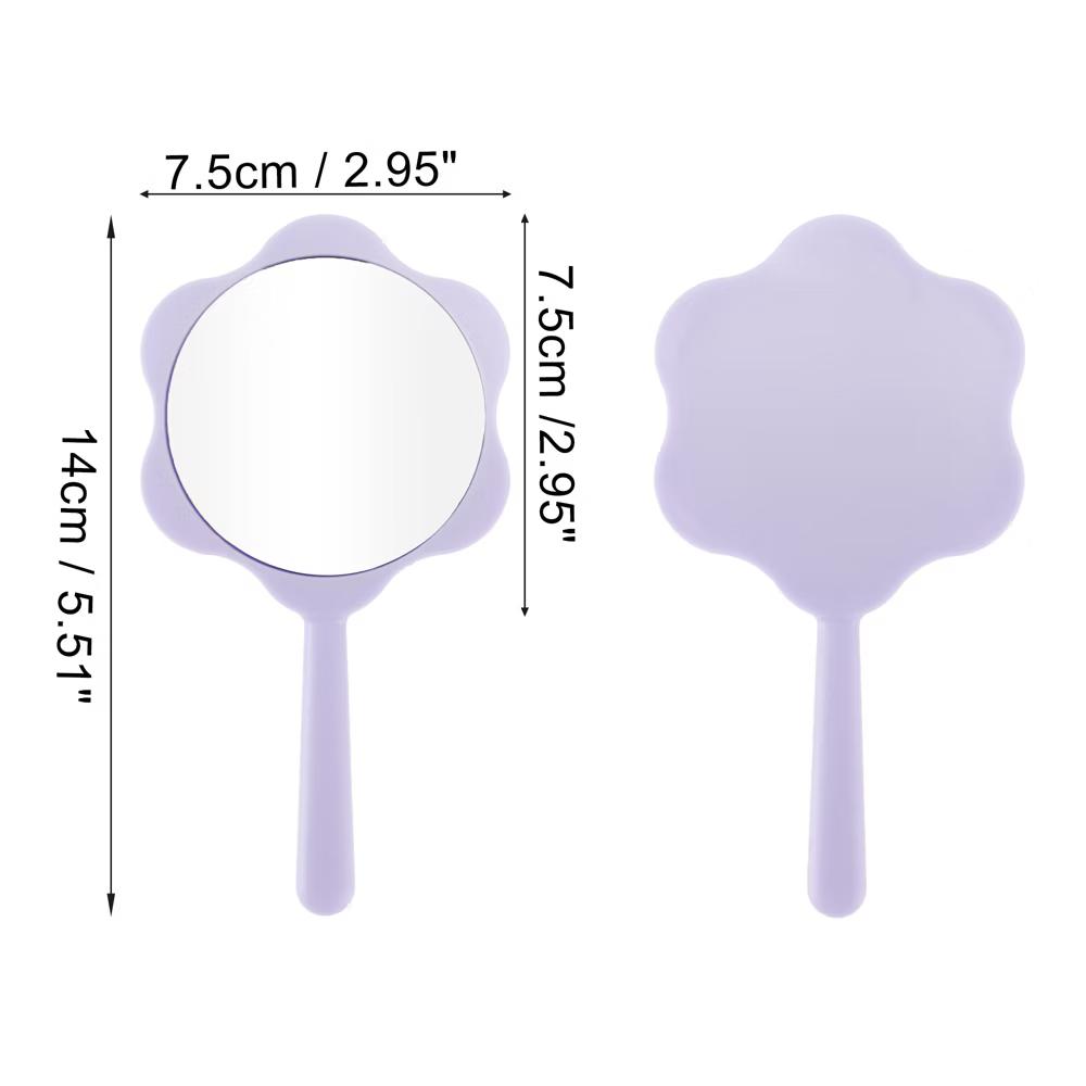 Flower Shaped Handheld Mirror 1 Pc - Image 5