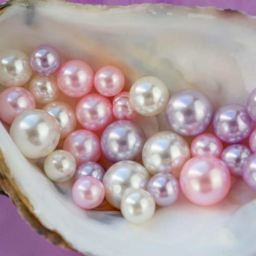 No Hole ABS Round Faux Pearl for Vase Fillers DIY Home Decoration 800 Pcs - Image 2