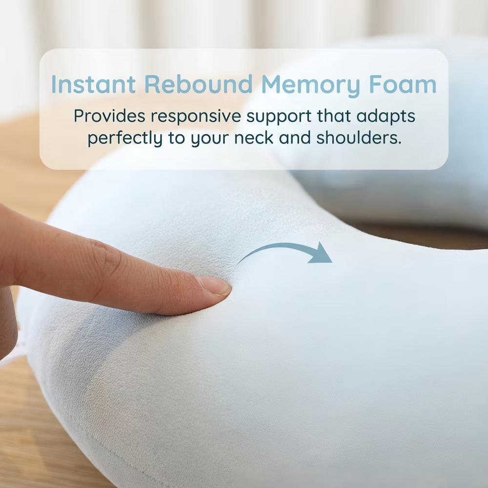 U-Shape Memory Foam Portable Traveling Travel Neck Pillows 12x12in 1 Pc - Image 16