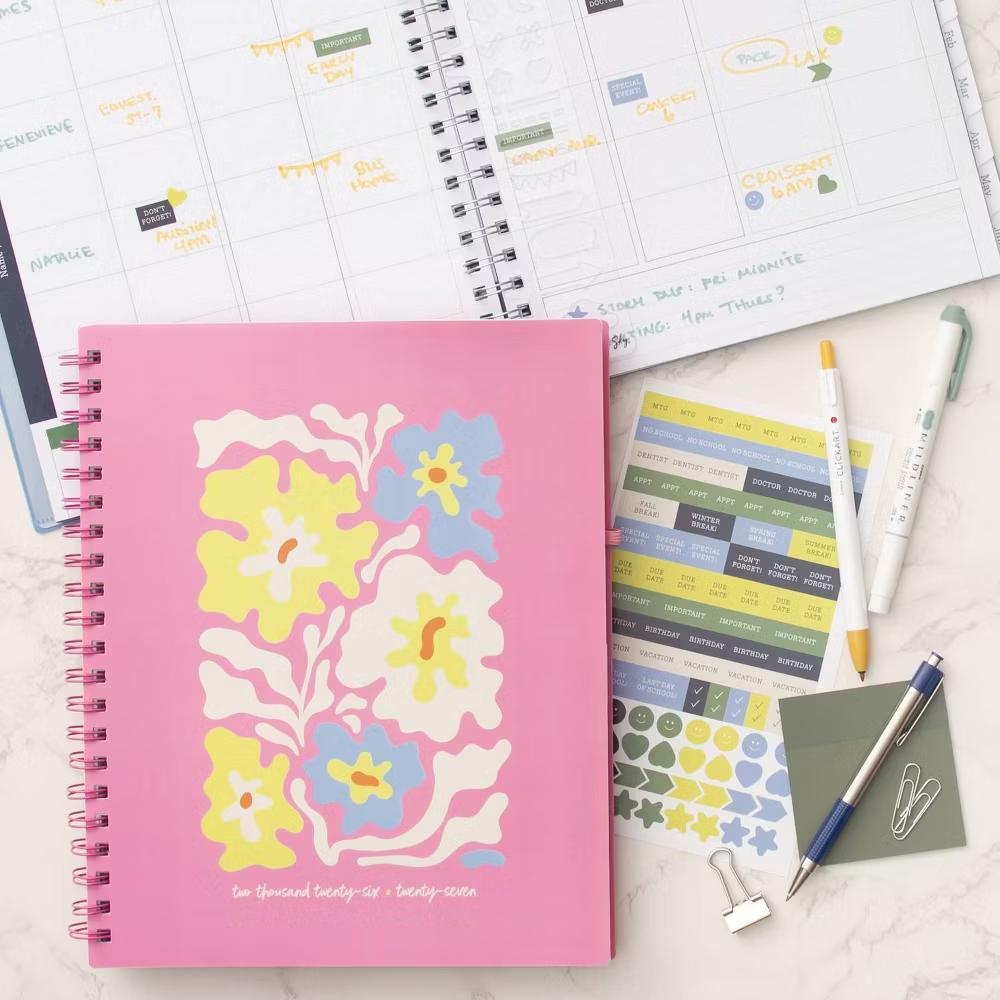 Blue Sky Your Year Parent Weekly/Monthly Planner Wirebound 8.5"x11" Rossi Floral - Image 17