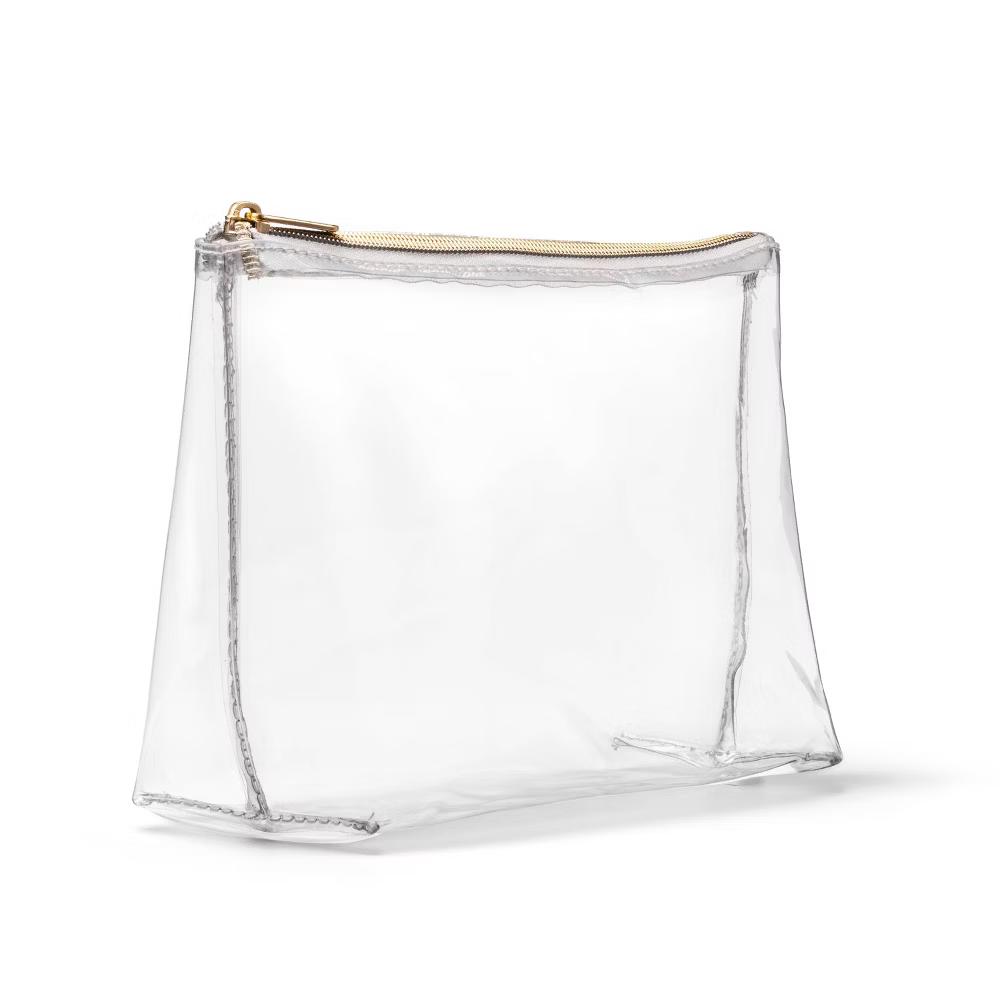 Square Clutch Makeup Bag - Clear - Image 2
