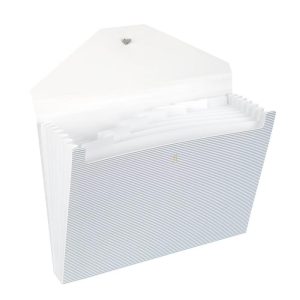 Essentials Expanding File Blue Stripe