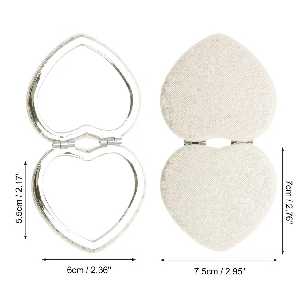 Heart-shape Makeup Mirror 1 Pc - Image 2