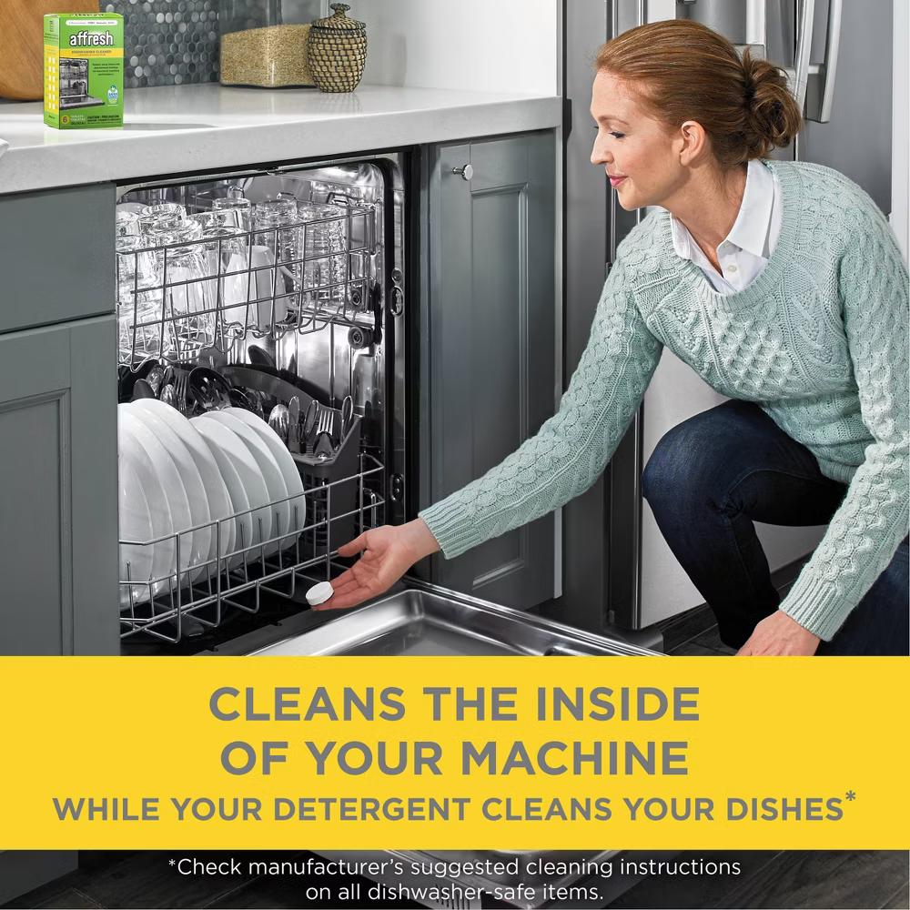 Affresh Citrus Dishwasher Cleaner - 6ct: Appliance Tablets, Removes Limescale, Kitchen Use