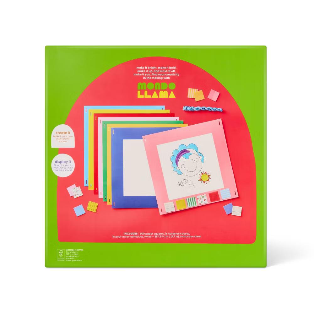 16ct Classroom Craft Paper Quilt Activity Kit - Image 2