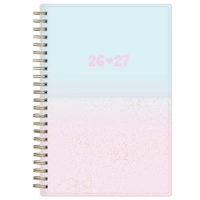 Blue Sky 5"x8" 2026-2027 Weekly/Monthly Calendar Sugar Sky PP with Double Horizontal Pockets Wirebound - Image 2