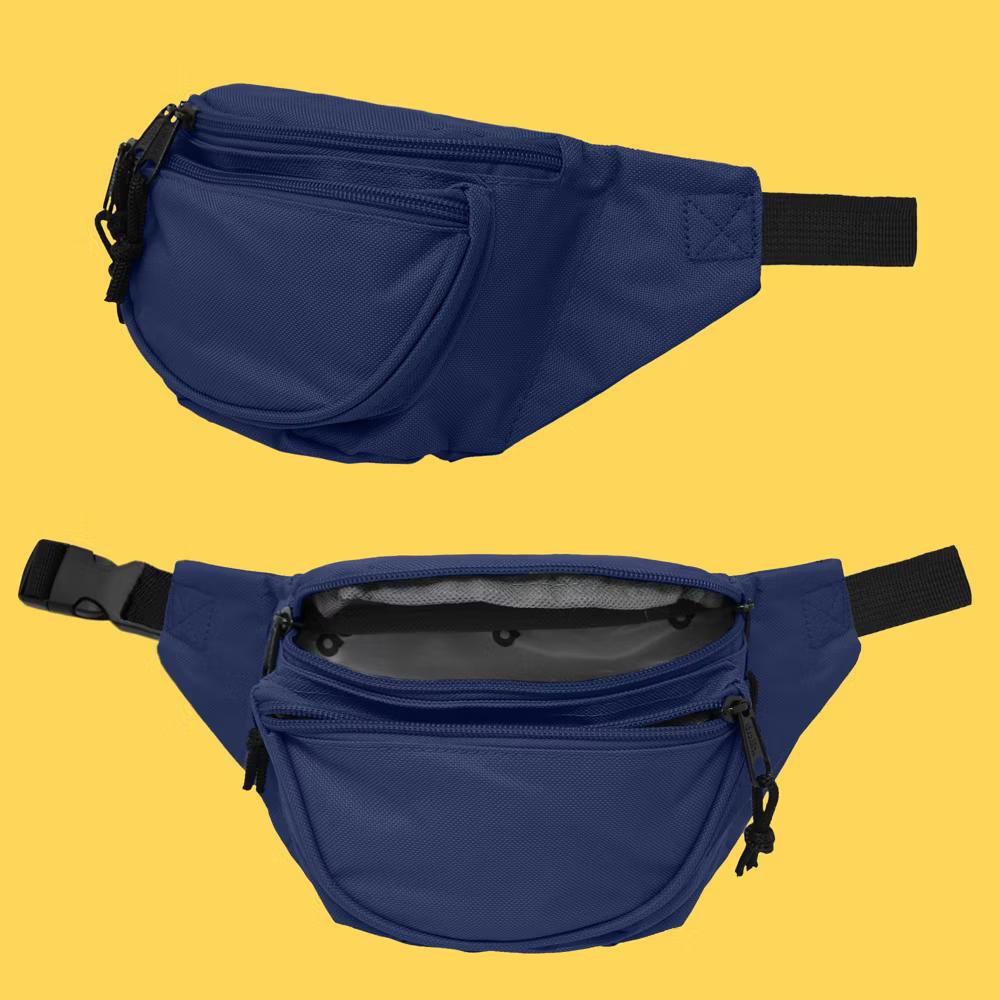 Dalix Fanny Pack w/ 3 Pockets Traveling Concealment Pouch Airport Money Bag - Image 27
