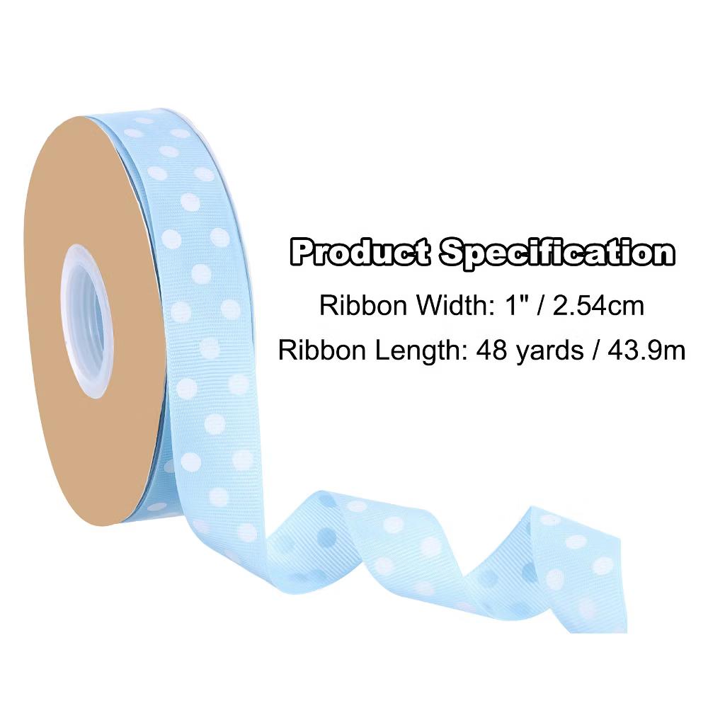 Wired Edge Craft Embellishments Polka Dot Grosgrain Ribbon 48 Yards - Image 18