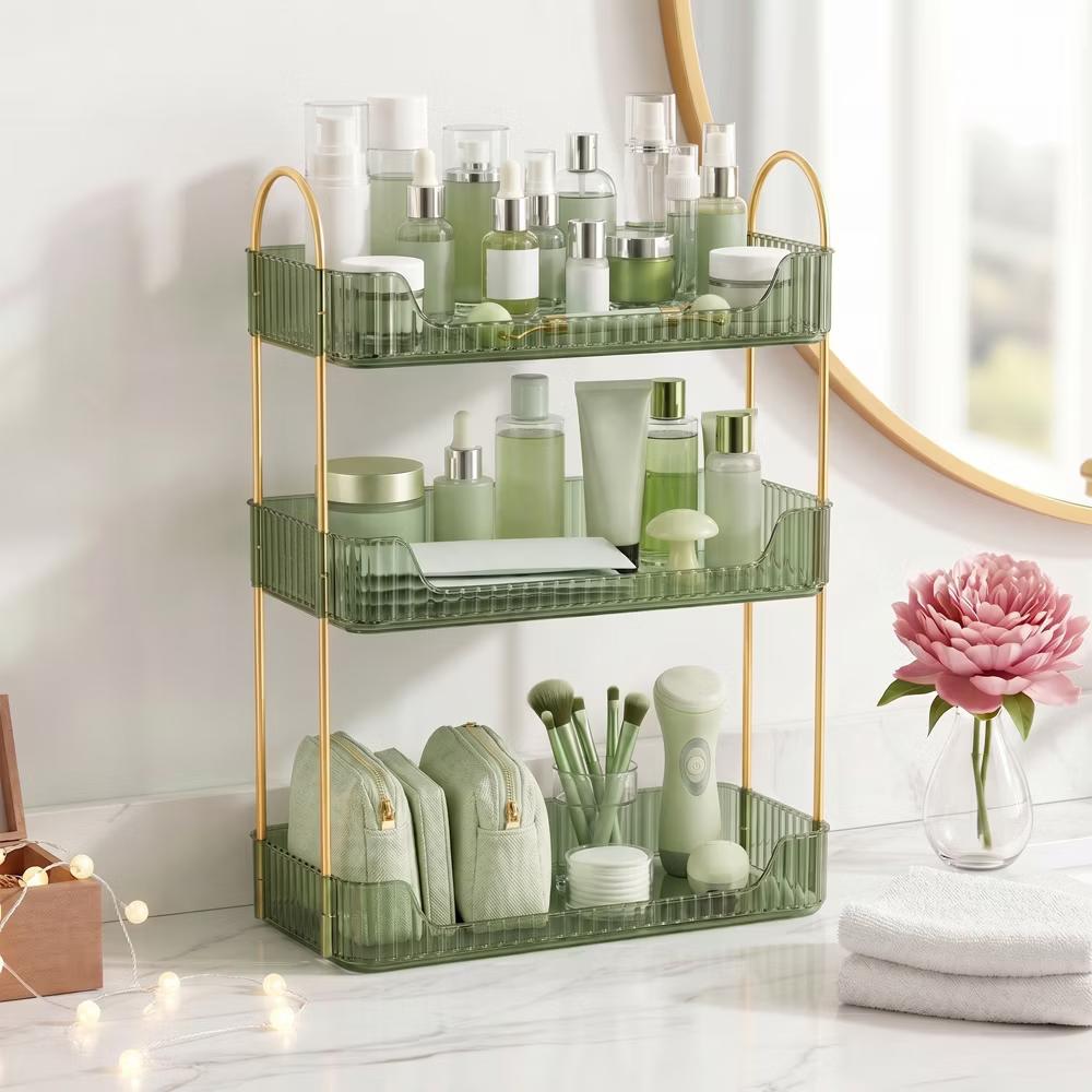 3-Tier Skincare Organizer with 2 Accessory Options, Adjustable Makeup and Jewelry Holder for Vanity Countertop - Image 16