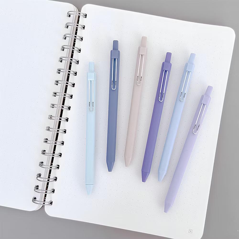 Retractable Black Ink Gel Pens, 0.5mm Fine Point, Black ink, Set of 6 - Image 15