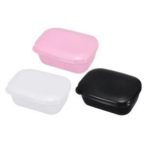 Travel Camping Lightweight Plastic Bar Soap Dish Container Case 3 Pcs