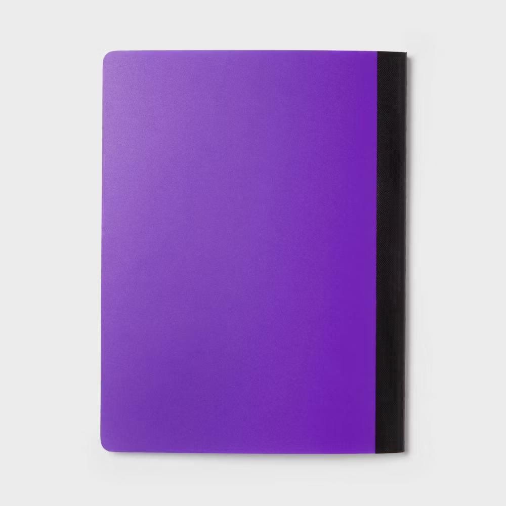 Wide Rule 7.5"x9.75" Poly Cover Comp Book Purple - Image 4