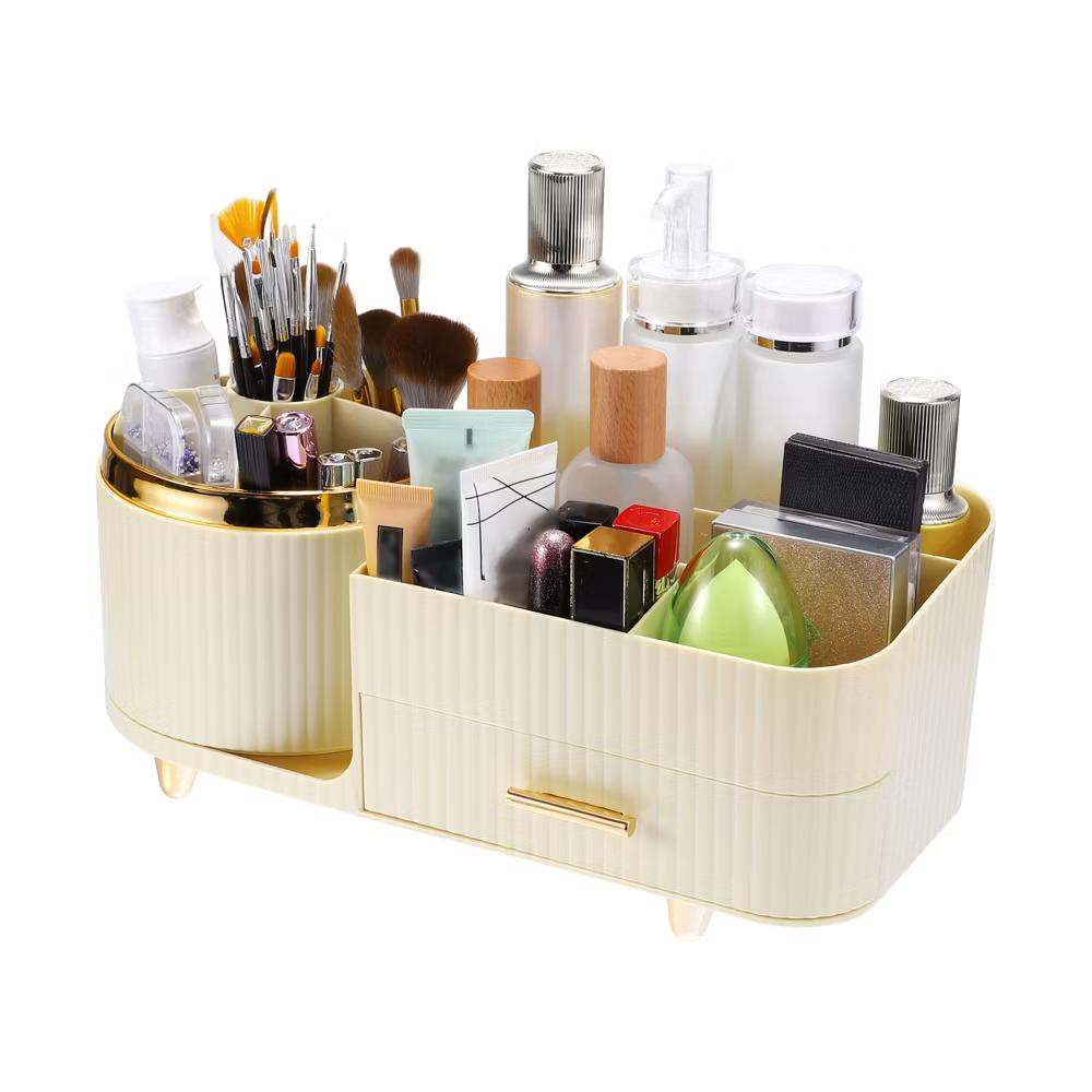 360° Rotating Makeup Organizer for Lotions Brushes - Image 7