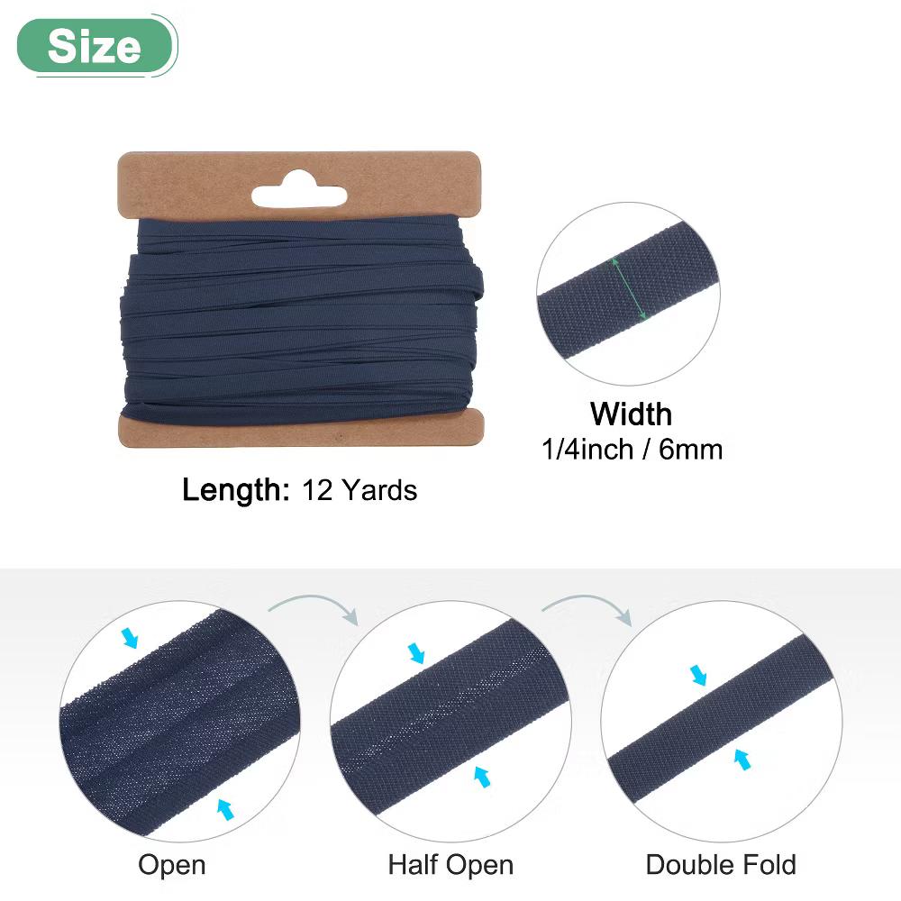 Cotton Durable Washable Double Fold Bias Tape Bias Tape 1 Pc - Image 18