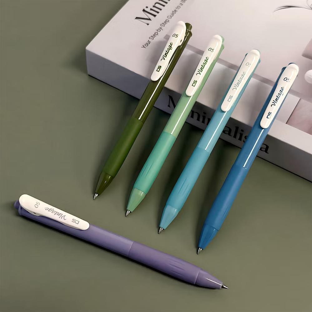 Multi-Color Retractable Gel Pen Set (5 pack), 0.5mm Fine Point, for Writing, Journaling, Drawing, Home and Office, Cool Artic - Image 9