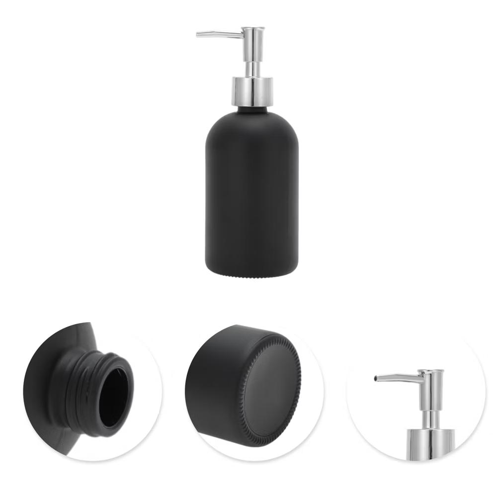 Reusable Cylinder Frosted Soap Dispenser 1 Pc - Image 11