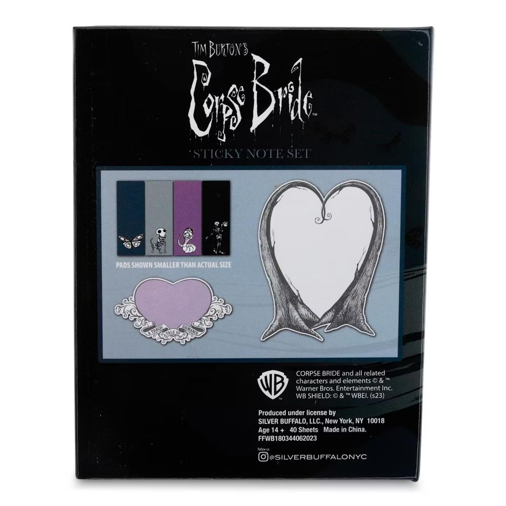 Tim Burton's Corpse Bride Butterflies Sticky Note and Tab Box Set - Image 2