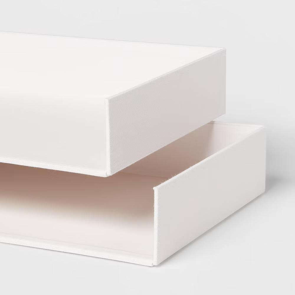 Canvas Letter Tray Organization Set of 2 - Image 10