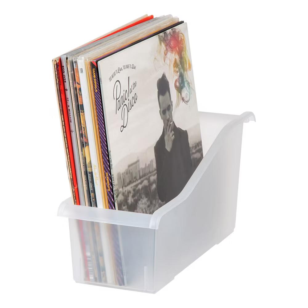 15" 6" Plastic Connecting Book and Paper Storage Container Bin