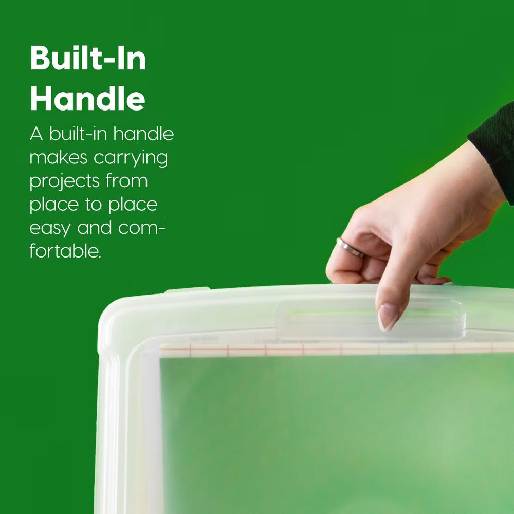 USA Paper Thick Portable Plastic Scrapbook Storage Snap Tight Cases - Image 34