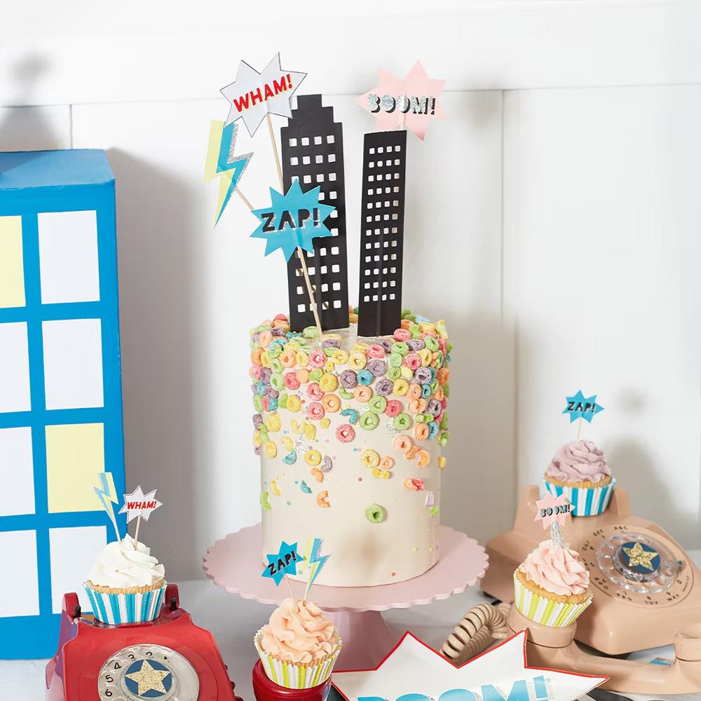 Superhero Cake Topper (Pack of 6) - Image 2