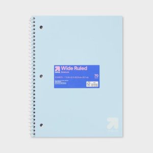 Pastel Wide Ruled Spiral Notebooks
