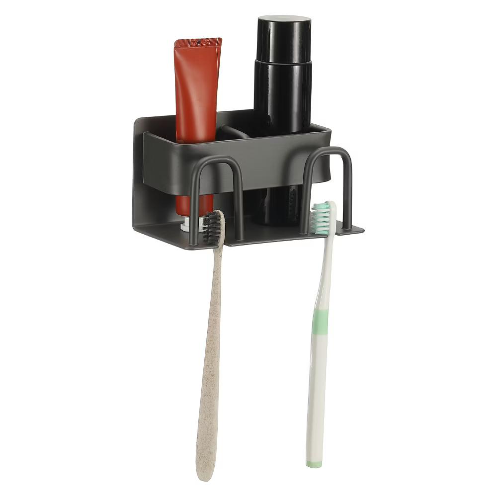 Durable Material No-Drill Installation Practical Design Versatile Use Toothbrush Holder - Image 14