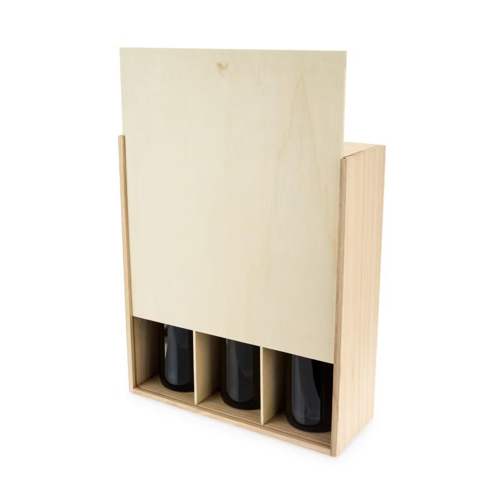 Twine Paulownia Bottle Wood Decorative Wine Box - Image 37