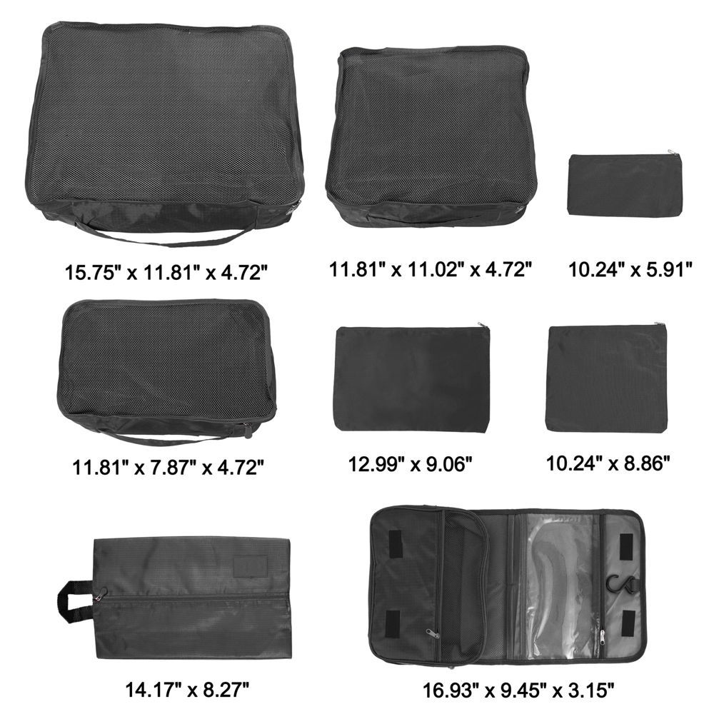 Zipper Design Packing Cube Set 8 Pcs - Image 5